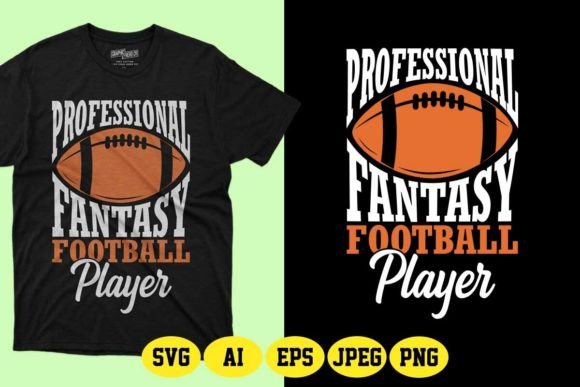 Professional Fantasy Football Player SVG