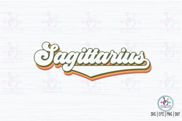 Sagittarius Retro SVG: Elevating Your Creative Projects with Vintage Astrology Aesthetics