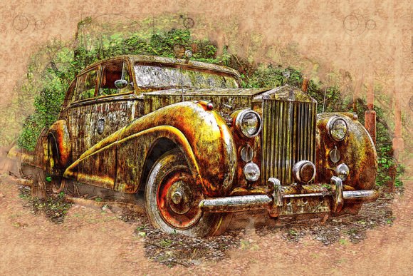 Vintage Cars Printable Graphic 39: Elevate Your Space and Projects with Classic Automotive Elegance