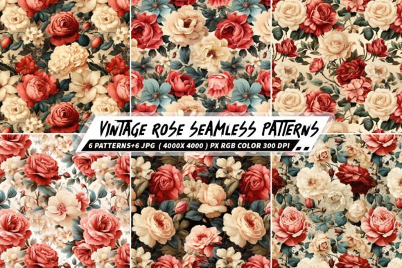 Vintage Rose 6 Seamless Patterns: A Comprehensive Evaluation
